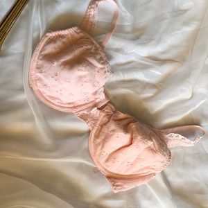 Beautiful pink crochet bra Women's